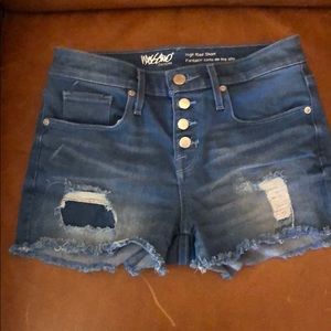 Mossimo high rise jean shorts